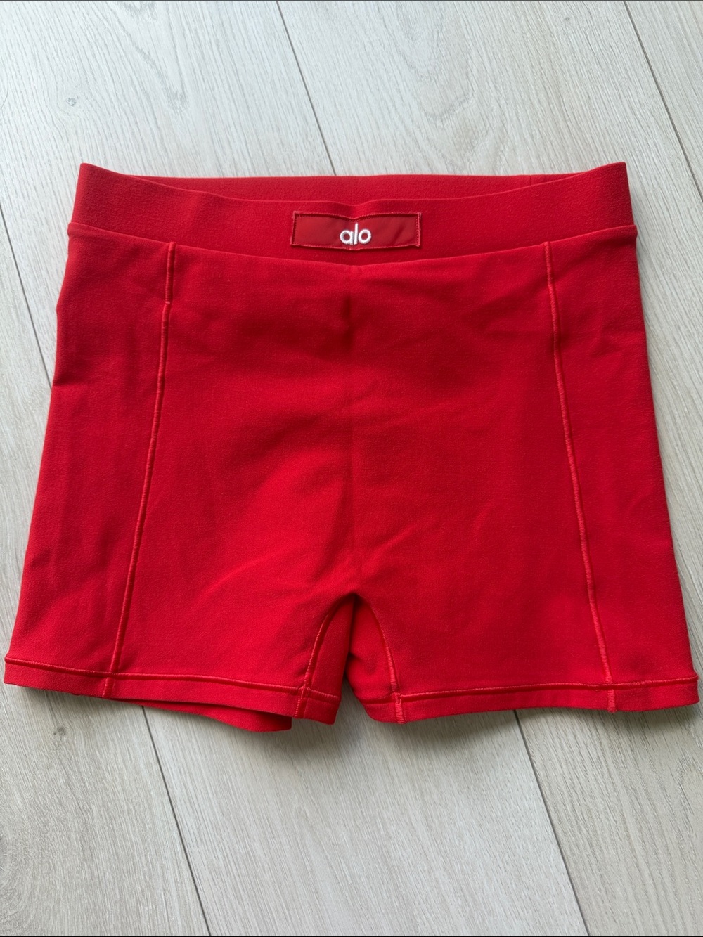 ALO Yoga Bright Red Sincere Shorts XXS NWOT